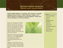 Tablet Screenshot of optimalhealthmed.com